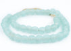 River Aqua Recycled Glass Beads (14mm) - The Bead Chest