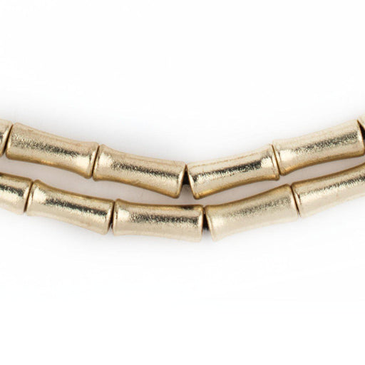 Gold Bamboo-Shaped Beads (12x5mm) - The Bead Chest