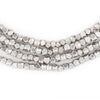 Silver Faceted Diamond Cut Beads (3mm)