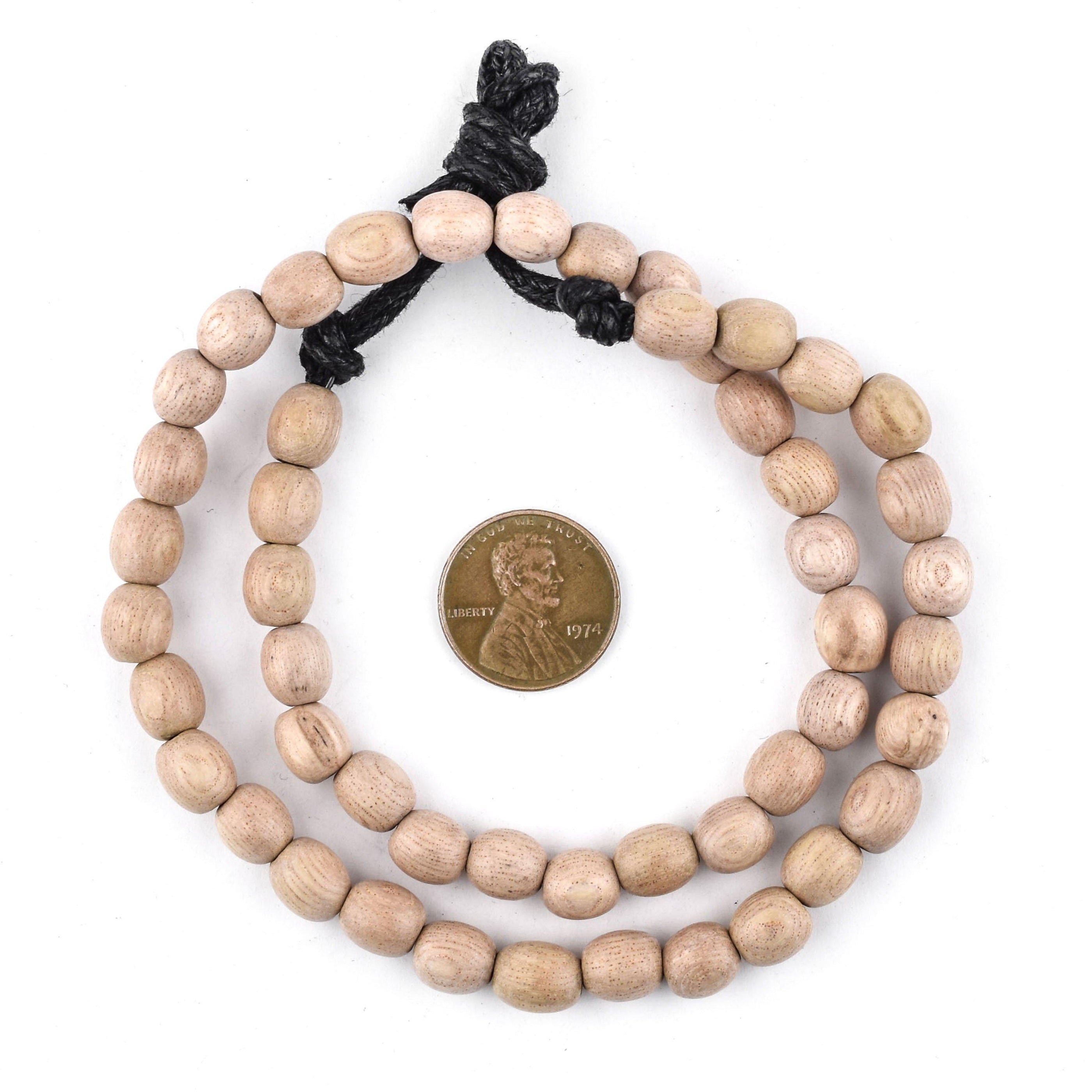 Oval Rosewood Beads (9x6mm) — The Bead Chest