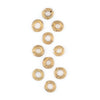 Ghana Brass Donut Beads (11mm)(Set of 10)