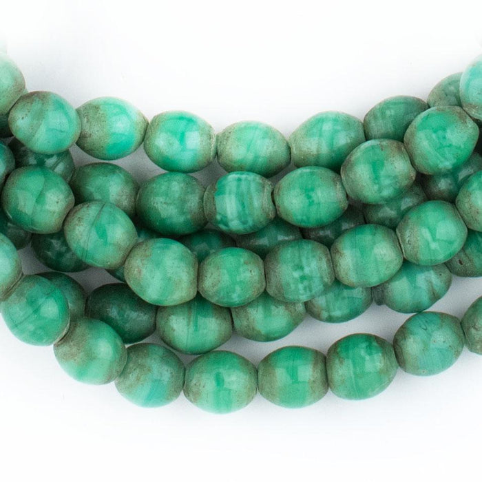 Green Aqua Naga Bead Necklace - The Bead Chest
