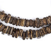 Dark Brown Coconut Shell Square Heishi Beads (8mm)