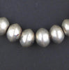 Ethiopian White Metal Bicone Beads (12x16mm)