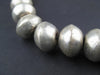 Ethiopian White Metal Bicone Beads (12x16mm) - The Bead Chest