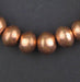 Copper Bicone Artisanal Ethiopian Beads (12x17mm) - The Bead Chest