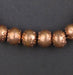 Patterned Copper Artisanal Ethiopian Bicone Beads (12x16mm) - The Bead Chest