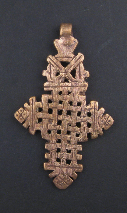 Ethiopian Copper Coptic Cross (Large) - The Bead Chest