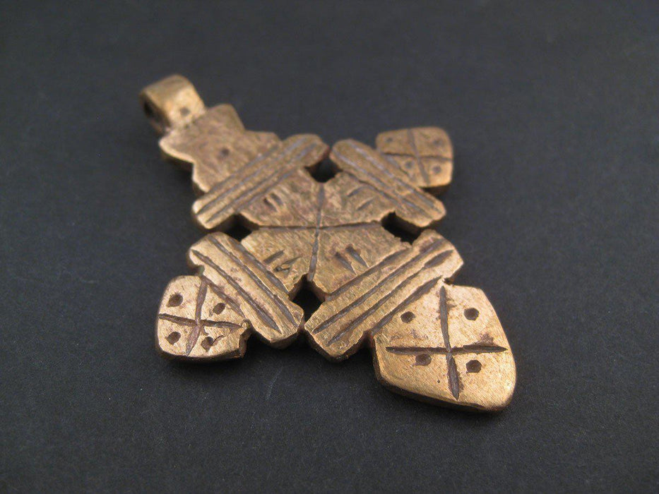 Ethiopian Copper Coptic Cross (Large) - The Bead Chest