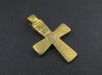 Brass Engraved Ethiopian Cross Pendant (Circle & Stripe) - The Bead Chest