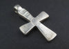 Silver Engraved Ethiopian Cross Pendant (Circle & Stripe)