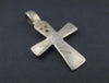 Silver Engraved Ethiopian Cross Pendant (Circle & Arrow)