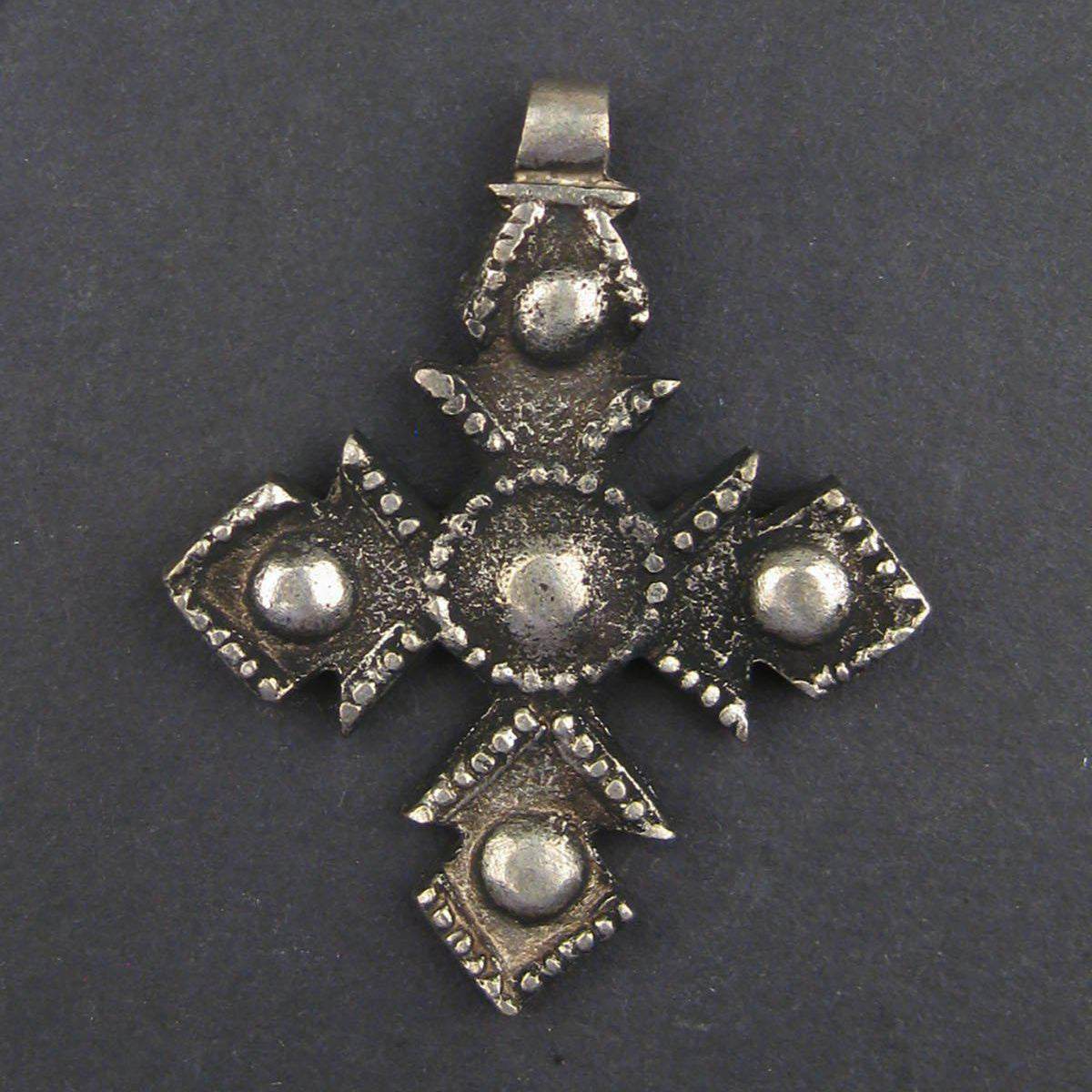 Fancy Vintage Ethiopian Four-Point Cross (50mm) — The Bead Chest