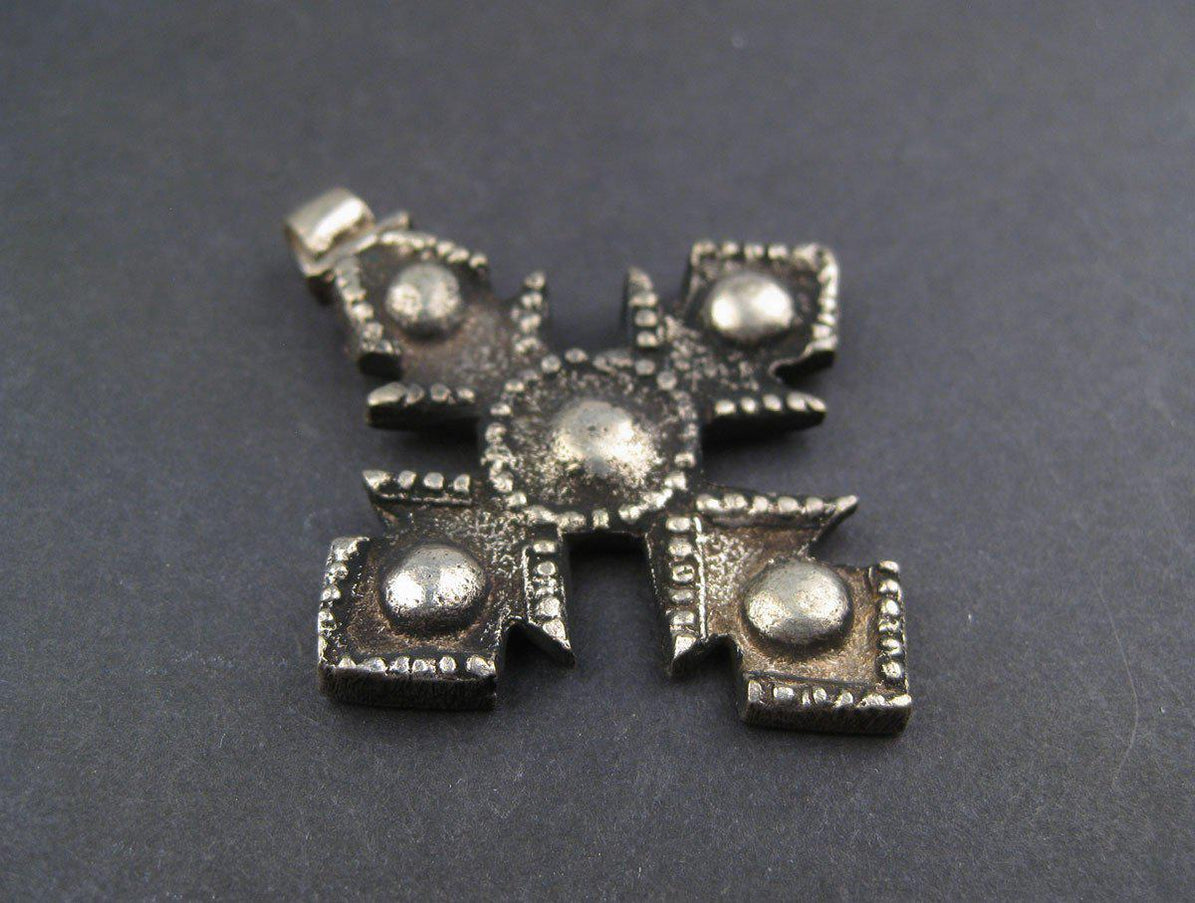 Fancy Vintage Ethiopian Four-Point Cross (50mm) — The Bead Chest