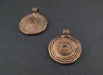 Vintage Ethiopian Copper Spiral Pendant (Set of 2) - The Bead Chest