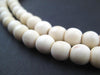 Round Nigerian White Camel Bone Beads (8mm) - The Bead Chest