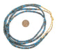 Mottled Turquoise Ghana Glass Beads (2 Strands) - The Bead Chest