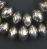 Mali Silver Bicone Beads (12x19mm)