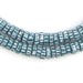 Aja Style Sliced Teal Krobo Beads (9mm) - The Bead Chest