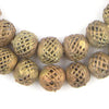 Weaved Brass Filigree Globe Beads (17mm)