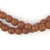 Vintage Brown Round Padre Beads