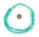 Seafoam Green White Heart Beads (7mm) - The Bead Chest