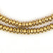Brass Smooth Rondelle Beads (3x6mm) - The Bead Chest