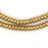 Brass Smooth Rondelle Beads (3x6mm)