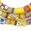 Bright Krobo Medley Powder Glass Beads (Long Strand)