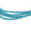 Tiny Turquoise White Heart Seed Beads (2mm)