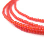 Tiny Red White Heart Seed Beads (2mm) - The Bead Chest