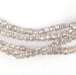 Crystal Clear Ghana Glass Beads (2 Strands) - The Bead Chest