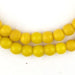 Sunflower Yellow Round Nigerian Olombo Padre Beads - The Bead Chest