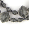 Black Recycled Paper Beads from Uganda (Large)