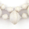 White Recycled Paper Beads from Uganda (Large)