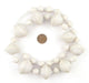 White Recycled Paper Beads from Uganda (Large) - The Bead Chest