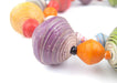 Multicolor Recycled Paper Beads from Uganda (Large) - The Bead Chest