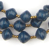 Dark Teal Recycled Paper Beads from Uganda