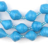 Turquoise Recycled Paper Beads from Uganda
