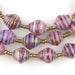 Rainbow Purple Recycled Paper Beads from Uganda - The Bead Chest