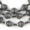 Rustic Black Recycled Paper Beads from Uganda