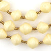 Cream White Recycled Paper Beads from Uganda