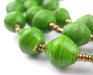 Green Recycled Paper Beads from Uganda - The Bead Chest