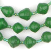 Dark Green Recycled Paper Beads from Uganda
