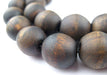 Vintage-Style Round Olive Wood Beads from Bethlehem (16mm) - The Bead Chest