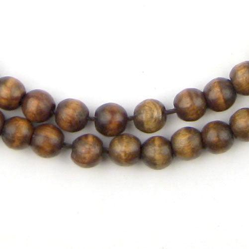 Vintage-Style Round Olive Wood Beads from Bethlehem (7mm) - The Bead Chest
