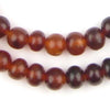 Amber Round Horn Beads (8mm)