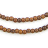 Round Grainy Wood Beads (5mm)