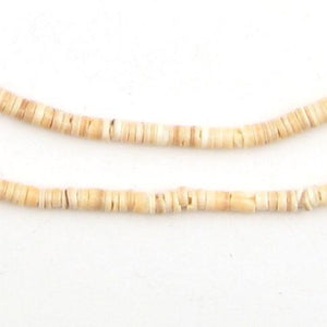 Beige Natural Shell Heishi Beads (3mm)