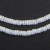 Matte White Natural Shell Heishi Beads (5mm)